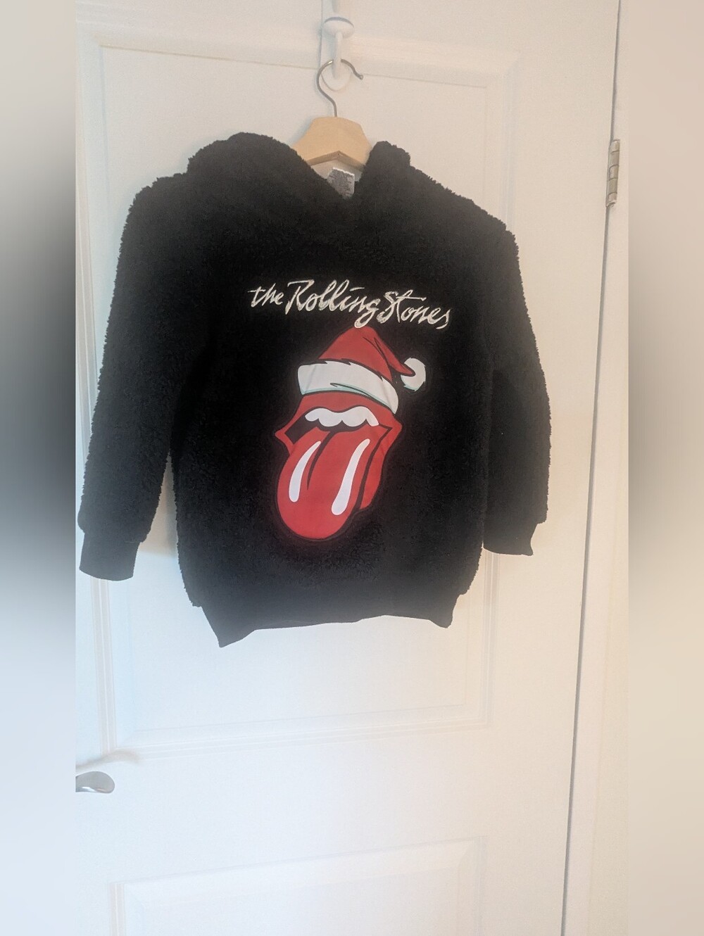 The Rolling Stones Holiday Sherpa Hoodie Kids Size XS